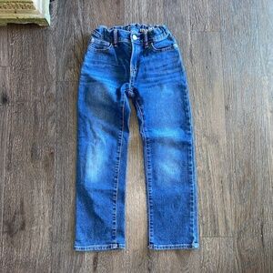 Gap kids boys 7 straight jeans with fake button